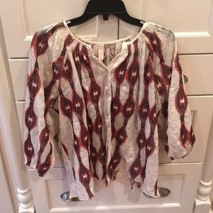 Barely worn, anthropolgie flowy shirt